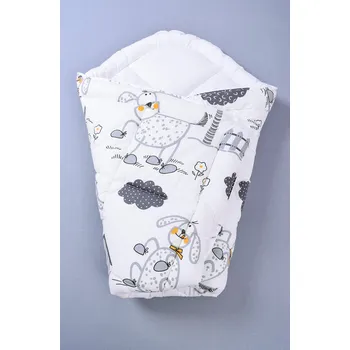 Zavinovačka Rychlozavinovačka s šedými pejsky - 85x85 cm, suchý zip