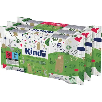 Papírový ubrousek Kindii dětské ubrousky, 3 x 60 ks / 1 bal