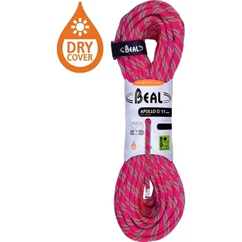 Lano Jednoduché horolezecké lano BEAL Apollo 11 mm Dry Cover Barva: red, Délka: 50 m, Kód produktu: BC11A.50.R