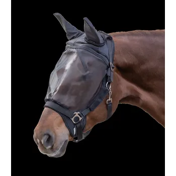Koňská maska proti hmyzu Maska s ušima Premium Waldhausen 24 Barva: Stříbrnošedá, Velikost: Cob