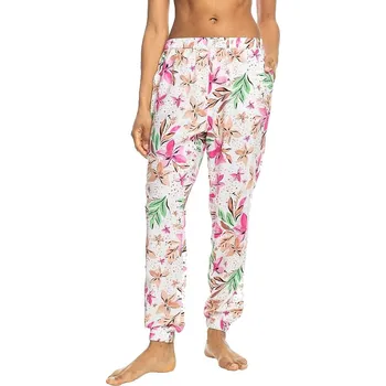 Dámské kalhoty kalhoty Roxy Easy Peasy - WBK8/White Happy Tropical Swim XL