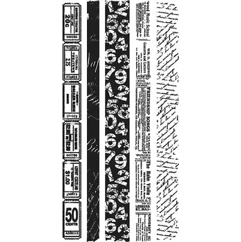 Dětské razítko Creatoys Razítka gelová - Bordury s texty