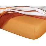 Jersey prostěradlo karamel - 180x200/20 cm dvoulůžko