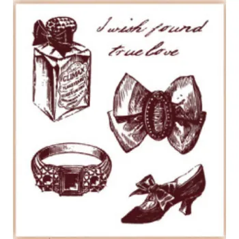 Dětské razítko Creatoys Gelová razítka - Střevíc,prsten