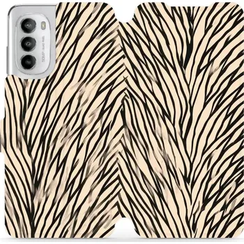 Pouzdro na mobilní telefon Flipové pouzdro Mobiwear - Motorola Moto G82 5G - VA52S V koruně stromu (Knížkové flip pouzdro, obal, kryt na mobil Motorola Moto G82 5G - VA52S V koruně stromu, materiál Umělá kůže + TPU - ochrana 360°, stojánek, silikonová vanička, magnetické zavírání)