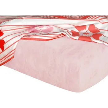 Prostěradlo Froté prostěradlo pudrová - 60x120/10 cm postýlka