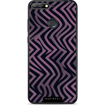 Pouzdro na mobilní telefon Lesklý kryt Mobiwear Glossy - Huawei Y6 Prime 2018 / Honor 7A - GA55G Fialové klikyháky (Prémiové lesklé pouzdro, obal, kryt Mobiwear Glossy na mobil Huawei Y6 Prime 2018 / Honor 7A - GA55G Fialové klikyháky, materiál Plast + TPU silikon - krytí po všech)