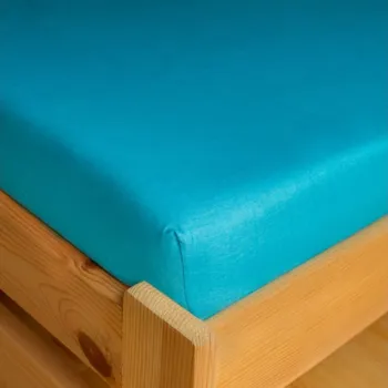 Prostěradlo PREMIUM napínací JERSEY prostěradlo TYRKYSOVÉ Velikost: 180x200x25 cm