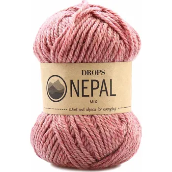 Příze Drops Nepal Mix 8912 pudrová růž