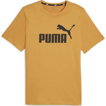 Pánská móda Pánské Tričko s krátkým rukávem PUMA ESS LOGO TEE (S) 58666795 – Oranžová M