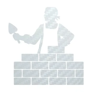 Samolepící dekorace SAMOLEPKA Zedník 001 levá cihlová zeď (51 - 3D karbon bílý) NA AUTO, NÁLEPKA, FÓLIE, POLEP, TUNING, VLASTNÍ TEXT, TISK, AUTOSAMOLEPKY.cz, POLEPY, OBRÁZEK, LOGO, SAMOLEPKY