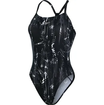 Dámské plavky Dámské Jednodílné plavky SPEEDO ALV RIPBK AF 8-08361H223 – Černá 30