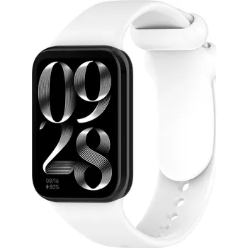 Ostatní příslušenství k chytrým hodinkám VSECHNONAMOBIL 71851 BUTTERFLY Silikonový řemínek pro Xiaomi Smart Band 8 Pro bílý