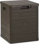TOOMAX WOODYS zahradní plastový úložný box 90 L - hnědá