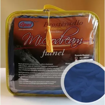 Prostěradlo Mikroplyšové prostěradlo APEX 90x200cm - Tmavě modré