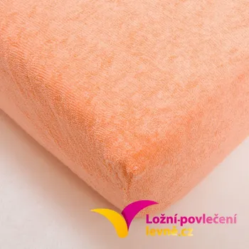 Prostěradlo Rebeka FROTÉ prostěradlo broskvové 160x200cm frote prosteradlo