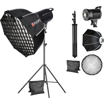Fotoateliérová technika Reflektor Set Triopo Octagon Honeycomb Voštinový Softbox Výběr Variant 55 cm