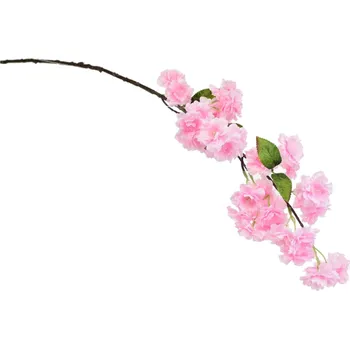 umělá květina Jarní kvetoucí větev světle růžová 90 cm