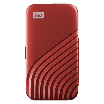 Ukládání dat SanDisk WD My Passport SSD externí 500GB , USB-C 3.2 ,1050/1000MB/s R/W PC & Mac ,Red