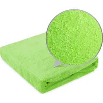 Prostěradlo Aliza FROTÉ prostěradlo zelené 90x200cm