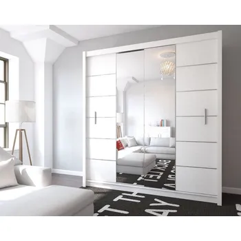 Šatní skříň Skříň Lizbona 203cm Bílá