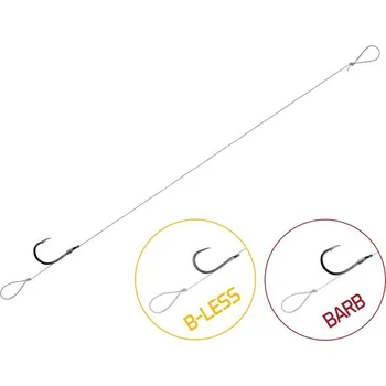 Rybářský háček Nadväzec Delphin FLR Loop / 6ks 12cm / 0,22mm / BARB #6