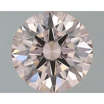 Drahý kámen Přírodní růžový diamant 1.01 ct Fancy Light Orangy Pink SI1 brusu Kulatý briliant s GIA certifikátem VQV04679N