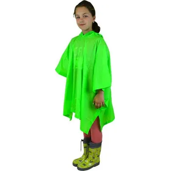 Pláštěnka poncho PVC neonová, Pidilidi, PL0066-19, zelená - dětská
