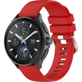 Příslušenství k chytrým hodinkám VSECHNONAMOBIL 71825 SILICONE Vyměnitelný řemínek pro Xiaomi Watch S3 červený