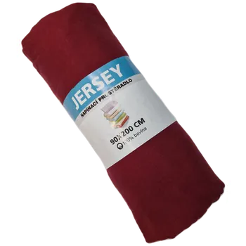 Prostěradlo Prostěradlo jersey 90x200 bordó