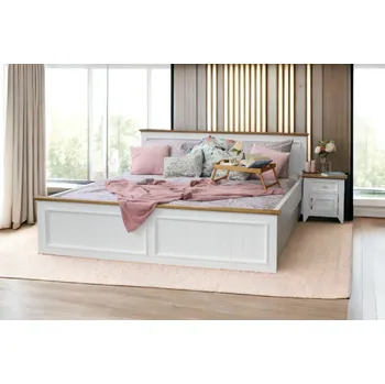 Komoda Postel s úložným prostorem PROVENCE L3P bílá Barevné provedení: Krémová, Rozměry postele: 90 x 200 cm