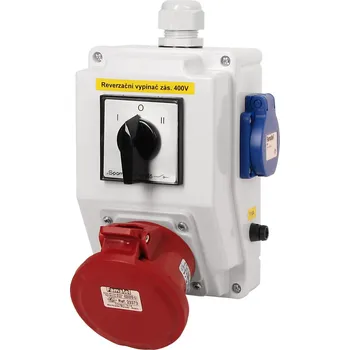 Elektrická zásuvka FAMATEL Kombinace SB315 2xzásuvka +spínač IP44 sb315