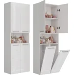 TPS Koupelnová skříňka NEL DK 2K 60 cm, Bílý lesk