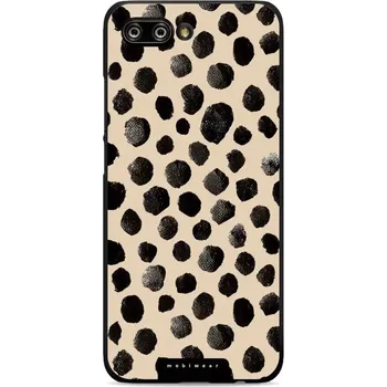 Pouzdro na mobilní telefon Lesklý kryt Mobiwear Glossy - Honor 10 - GA50G Černé puntíky (Prémiové lesklé pouzdro, obal, kryt Mobiwear Glossy na mobil Honor 10 - GA50G Černé puntíky, materiál Plast + TPU silikon - krytí po všech stranách, neošoupatelný potisk, tenké provedení, možno