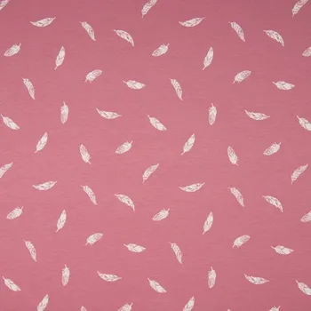 Úplet starorůžový, bílá peříčka, š.145