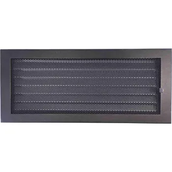 Větrací mřížka LAgrid s.r.o. Větrací mřížka Klasik 40x17 černá s žaluzií