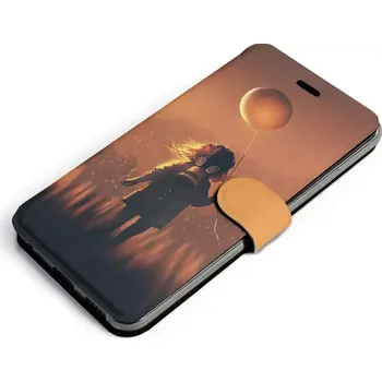 Pouzdro na mobilní telefon Flipové pouzdro Mobiwear na mobil Xiaomi Redmi 9AT - MA05S Holčička s balónkem v plynové masce - výprodej (Parádní flipový kryt, obal, pouzdro Mobiwear na mobilní telefon Xiaomi Redmi 9AT s motivem MA05S Holčička s balónkem v plynové masce)
