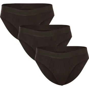 Slipy 3PACK pánské slipy Nedeto černé (3NDTS001) L Možnost vrácení zboží ZDARMA do 120 dnů!