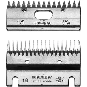 Úprava srsti hospodářského zvířete Sada nožů pro stříhací strojek HEINIGER skot a koně 18/15 - hrubší a kudrnatá srst