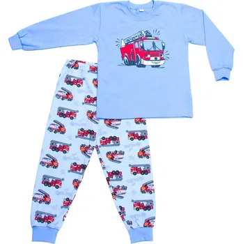 Chlapecké pyžamo Betty mode Pyžamo chlapecké "Hasiči na modré" 122