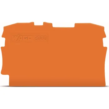 Stavebniny WAGO Bočnice 2000-1292 koncová a separátor 0,7 mm, oranžová 2000-1292