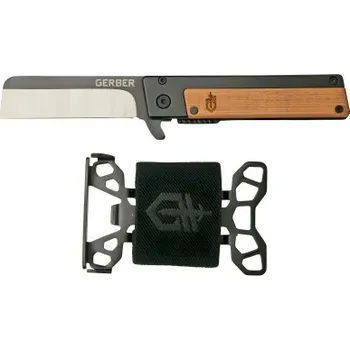 kapesní nůž Set zavírací nůž Quadrant Bamboo + peněženka Barbill, Gerber