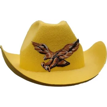 Klobouk Kovboj žlutý vel. 57