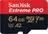 SanDisk Extreme PRO microSDXC 64 GB UHS-I U3 V30 A2 200 MB/s + SD adaptér, 64 GB