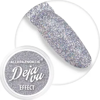 Umělé nehty Třpytky na nehty Deja vu 17, 1g (holografický mikro prach pro zdobení nehtů) (Holografické třpytky na nehty, 1g)