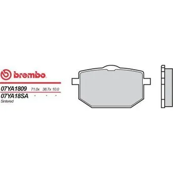 Brzdová destička BREMBO brzdové destičky moto 07YA18SA