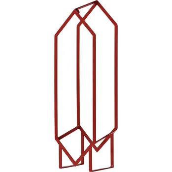 Knihovna Stojan na LP desky DIAM červený