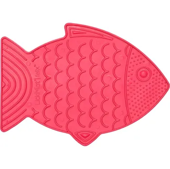 lízací podložka LickiMat Felix lízací podložka ryba 15 x 22 cm růžová
