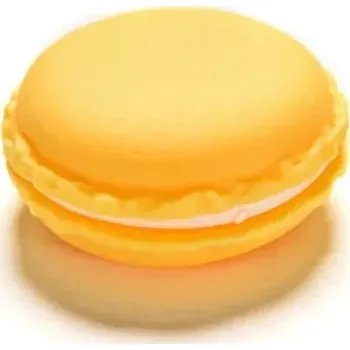 Penál Pouzdro na drobnosti, styl makronky - žlutá,2 ks