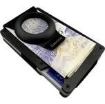 DAKLOS Karbonová RFID mini peněženka pro AirTag carbon s klipem - černá